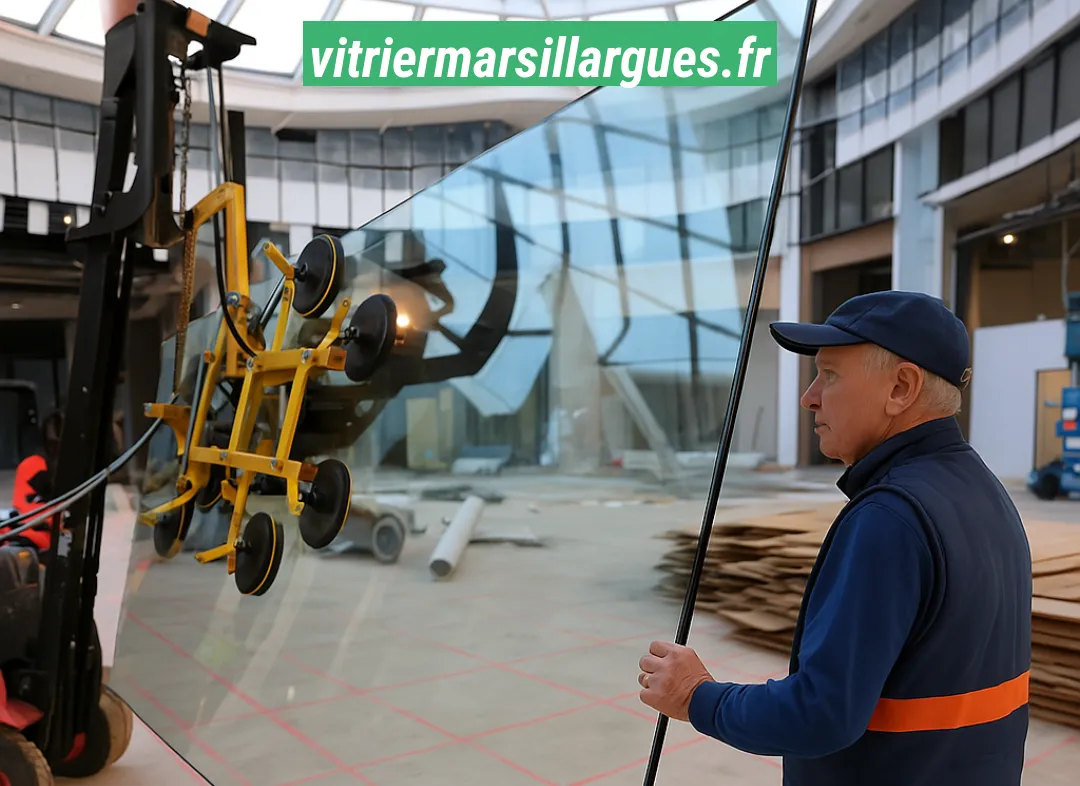Remplacement de vitrine magasin Marsillargues